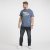 North Latitude Denim Printed T-Shirt Blue Melange TALL - TALL T-shirts - Lange T-shirts Mænd