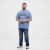 North Latitude Denim Printed Logo T-Shirt Dusty Blue TALL - TALL T-shirts - Lange T-shirts Mænd
