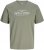 Jack & Jones Kevin T-Shirt Grå - T-shirts - T-shirts i store størrelser - 2XL-14XL