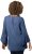 Ulla Popken Trumpet Sleeve Cold Dyed Tee Dove Blue - Trykte T-shirts til kvinder - 