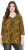 Ulla Popken Animal Print 3/4 Sleeve V-Neck Tee Neon Orange - T-shirts - T-shirts til kvinder