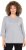 Ulla Popken Decorative Seam Short Sleeve Tee Grey - T-shirts - T-shirts til kvinder