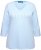 Ulla Popken Country Lettered 3/4 Sleeve Tee Soft Light Blue - Trykte T-shirts til kvinder - 
