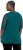 Ulla Popken Sequined Mesh Sleeve Blouse Dark Green - T-shirts - T-shirts til kvinder