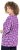 Ulla Popken Snowflake Print 3/4 Sleeve A-Line Tee Dark Purple - Trykte T-shirts til kvinder - 