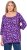Ulla Popken Scribble Print Square Neck 3/4 Sleeve Tee Violet - Trykte T-shirts til kvinder - 