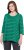 Ulla Popken Striped 3/4 Sleeve A-Line Tee Moss Green - T-shirts - T-shirts til kvinder