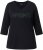 Ulla Popken SPRING Studded 3/4 Sleeve Tee Black - T-shirts - 