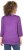 Ulla Popken UNIQUE Embroidered 3/4 Sleeve Tee Purple - T-shirts - T-shirts til kvinder