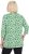 Ulla Popken Graphic Flower A-Line 3/4 Sleeve Tee Apple Green - T-shirts - 