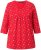 Ulla Popken Minimal Floral Print 3/4 Sleeve Tee Neon Red - Trykte T-shirts til kvinder - Printede T-shirts til Damer