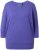 Ulla Popken Quick Drying Batwing Sleeve Tee Blueberry - Trykte T-shirts til kvinder - 