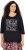 Ulla Popken Timeless Love 3/4 Sleeve Graphic Tee - T-shirts - 