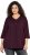 Ulla Popken Mixed Pattern Stripe 3/4 Sleeve Tee Black - T-shirts - T-shirts til kvinder