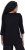 Ulla Popken Flower Epaulet 3/4 Sleeve Top Black - Trykte T-shirts til kvinder - Printede T-shirts til Damer