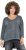 Ulla Popken 87 Applique Oversized Long Sleeve Tee Graphite Grey - T-shirts - 