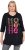Ulla Popken Ho Ho Ho 3/4 Sleeve Graphic Tunic Tee Black - T-shirts - 