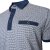 Kam Jeans 5528 AOP Print with Jacquard Collar/Cuffs Polo Navy - Polotrøjer - Polotrøjer 2XL-8XL