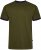 Kam Jeans 5781 Ringer Tee with Shoulder Tape Dark Olive - T-shirts - T-shirts i store størrelser - 2XL-14XL
