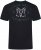 Kam Jeans 5793 Cedar Creek Reverse Print Tee Black - T-shirts - T-shirts i store størrelser - 2XL-14XL