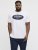 Jack & Jones Dover Denim O-Neck T-Shirt White - T-shirts - T-shirts i store størrelser - 2XL-14XL