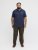 Jack & Jones College Logo Short Sleeve Polo Shirt Blue - Polotrøjer - Polotrøjer 2XL-8XL