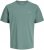 Jack & Jones College Logo Crew Neck T-Shirt Turquoise - T-shirts - T-shirts i store størrelser - 2XL-14XL