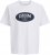 Jack & Jones Dover Denim O-Neck T-Shirt White - T-shirts - T-shirts i store størrelser - 2XL-14XL