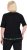 Ulla Popken Classic Fit Half-Sleeve Crew Neck T-shirt With Hem Inscription Black - Trykte T-shirts til kvinder - 