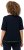 Ulla Popken Classic Fit Half-Sleeve Crew Neck T-shirt With Hem Inscription Navy Blue - Trykte T-shirts til kvinder - Printede T-shirts til Damer