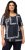 Ulla Popken Paisley A-Line Short Sleeve Tee Navy Blue - Trykte T-shirts til kvinder - 