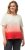 Ulla Popken Dip Dyed Short Sleeve Logo Tee Off-White - Trykte T-shirts til kvinder - Printede T-shirts til Damer