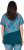 Ulla Popken Quick Drying Geometric Print Short Sleeve Tee Dark Petrol - Trykte T-shirts til kvinder - 