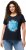Ulla Popken BISOUS Short Sleeve Graphic Tee Navy Blue - Trykte T-shirts til kvinder - 