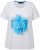 Ulla Popken BISOUS Short Sleeve Graphic Tee Snow White - Trykte T-shirts til kvinder - 