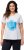 Ulla Popken BISOUS Short Sleeve Graphic Tee Snow White - Trykte T-shirts til kvinder - 