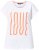 Ulla Popken LOVE Short Sleeve Graphic Tee Snow White - Trykte T-shirts til kvinder - 