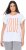 Ulla Popken LOVE Short Sleeve Graphic Tee Snow White - Trykte T-shirts til kvinder - 