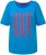 Ulla Popken LOVE Short Sleeve Graphic Tee Sapphire Blue - Trykte T-shirts til kvinder - 