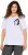 Ulla Popken Embroidered Face Motif Short Sleeve V-Neck Tee Light Grey Melange - Trykte T-shirts til kvinder - 