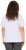 Ulla Popken Embroidered Face Motif Short Sleeve V-Neck Tee Light Grey Melange - Trykte T-shirts til kvinder - 