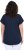 Ulla Popken Metallic Animal Cap Sleeve Graphic Tee Navy - Trykte T-shirts til kvinder - 