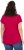 Ulla Popken Metallic Animal Cap Sleeve Graphic Tee Dark Raspberry - Trykte T-shirts til kvinder - 