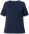 Ulla Popken TRUE Lettering Short Sleeve Tee Navy Blue - Trykte T-shirts til kvinder - 