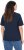 Ulla Popken TRUE Lettering Short Sleeve Tee Navy Blue - Trykte T-shirts til kvinder - 