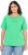 Ulla Popken TRUE Lettering Short Sleeve Tee Mint Green - Trykte T-shirts til kvinder - 
