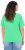 Ulla Popken TRUE Lettering Short Sleeve Tee Mint Green - Trykte T-shirts til kvinder - 