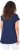 Ulla Popken Half-Sleeve A-line V-Neck Boat Pattern T-Shirt Ink Blue - Trykte T-shirts til kvinder - 