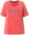 Ulla Popken Easy Short Sleeve Acid Wash Graphic Tee Light Red - Trykte T-shirts til kvinder - 
