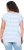 Ulla Popken Striped Short Sleeve Citrus Graphic Tee Light Blue - Trykte T-shirts til kvinder - 